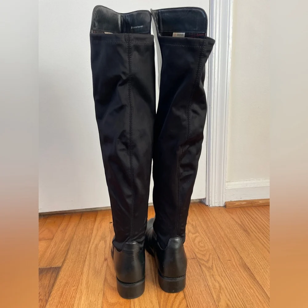 Blondo Leather Waterproof Over the Knee OTK Boot Block Heel 6